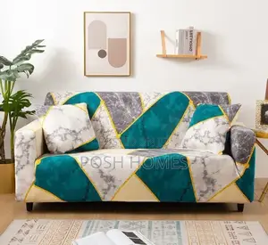 Turquoise Printed Sofa Covers