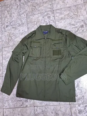 Tactical Men Casual Multi-Pockets Shirts+Cargo Pants Suits