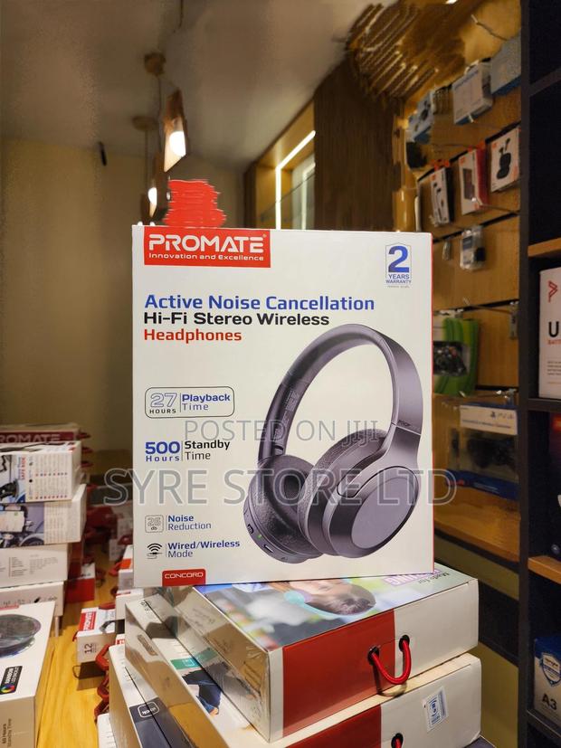 Promate Concord: Anc Wireless Headphones, 27h Playback