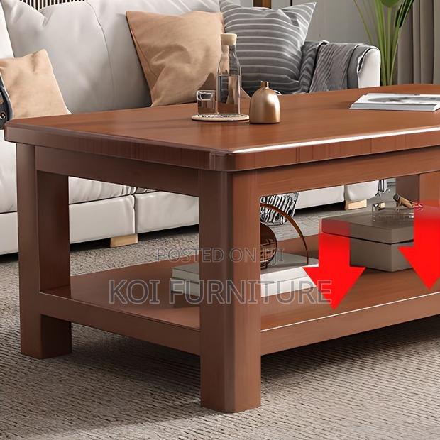 Coffee Tables; Elite Home Office Mahogany Coffee Table - thumbnail 3