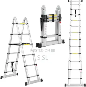 1.9m by 1.9m Double Telescopic Ladder