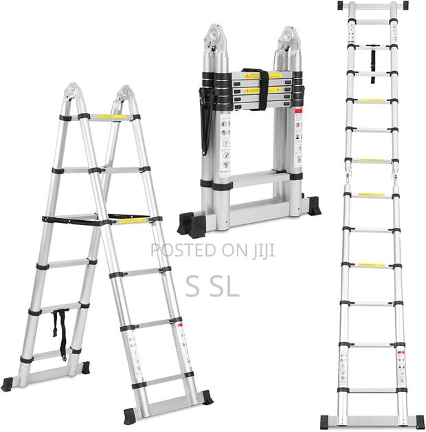 1.9m by 1.9m Double Telescopic Ladder