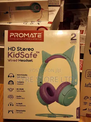 Kidsafe Hd Stereo Wired Headset for Kids-Promate Jewel