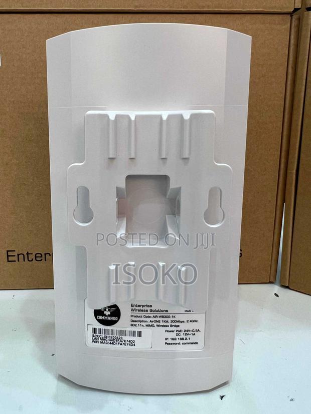 Air-Cpe1k+Commando Airone 1km+, 300mbps, 2.4ghz, 802.11n, Mimo, - thumbnail 2