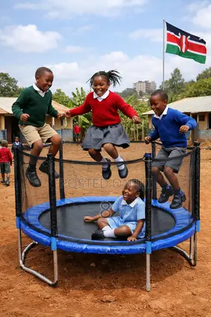 Kids 4ft Trampoline With Safety Net – Strong Durable Indoor/Outdoor