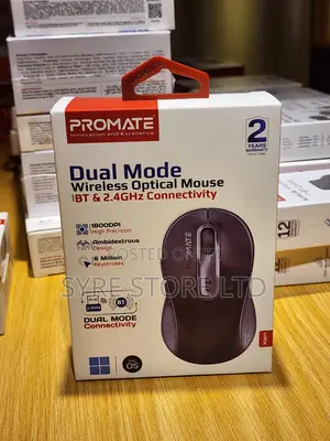 Promate Ken Dual Mode Rf Bt Wireless Mouse, 150h Battery