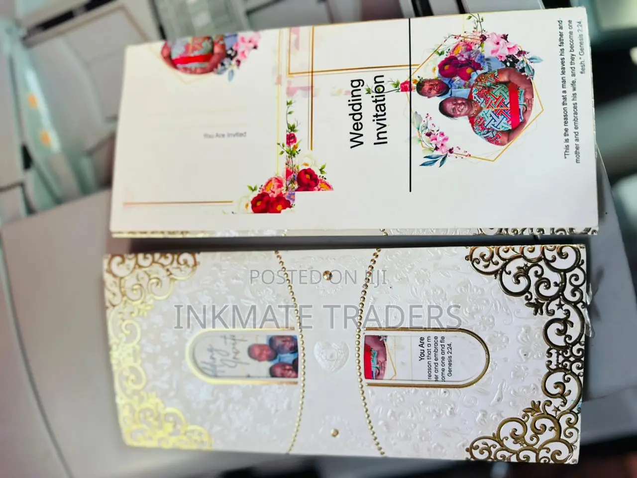 Personalized Love-Themed Wedding Card Printing