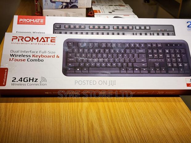Promate Procombo-6 Wireless Keyboard Mouse (Usb-a/C)