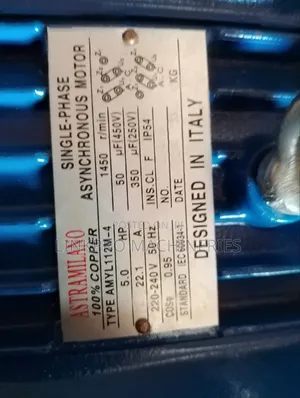 5hp Astramillano Single Phase Motor