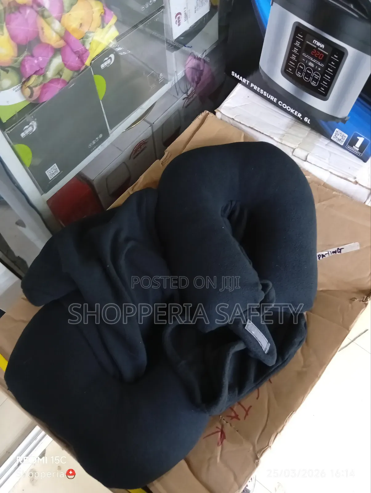 Travel Neck Pillow With Hood- Microfiber