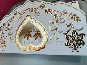 Artistic Floral Wedding Card Printing
