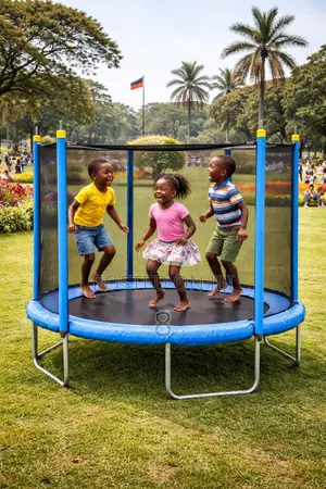 4ft Kids Fitness Trampoline – Safe, Strong Long Lasting