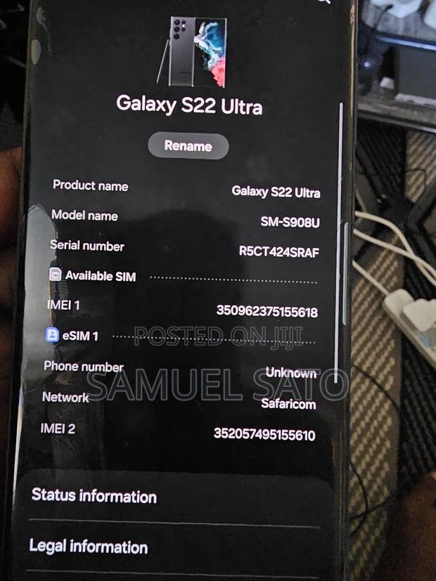 Samsung Galaxy S22 Ultra 256 GB Black