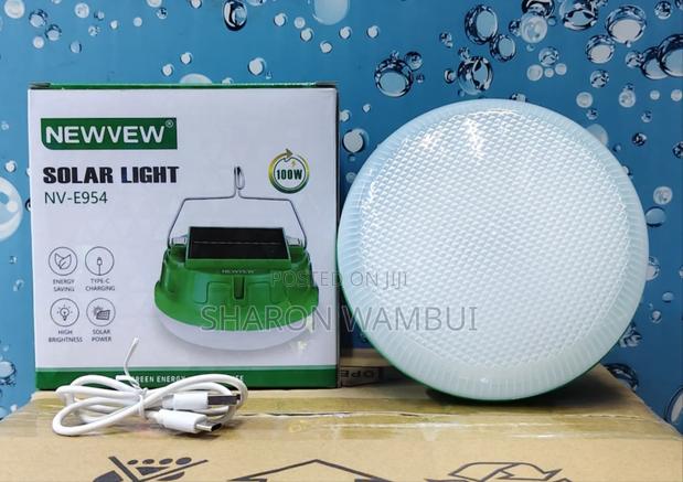 Newvew 100watts Solar Rechargeable Lamp/100w Rechargeable Solar Lamp