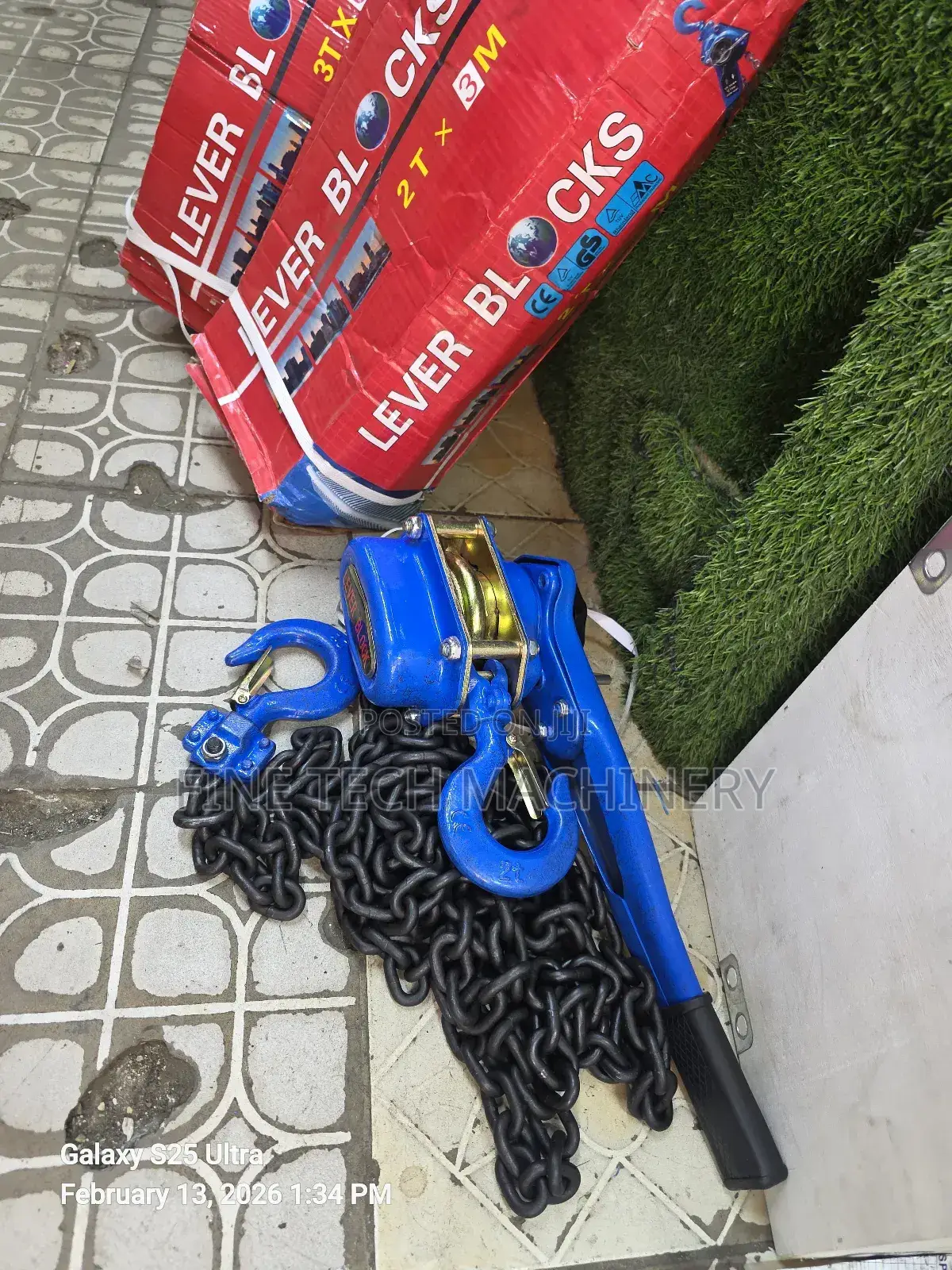 Lever Hoist 2ft by 6m Lever Block