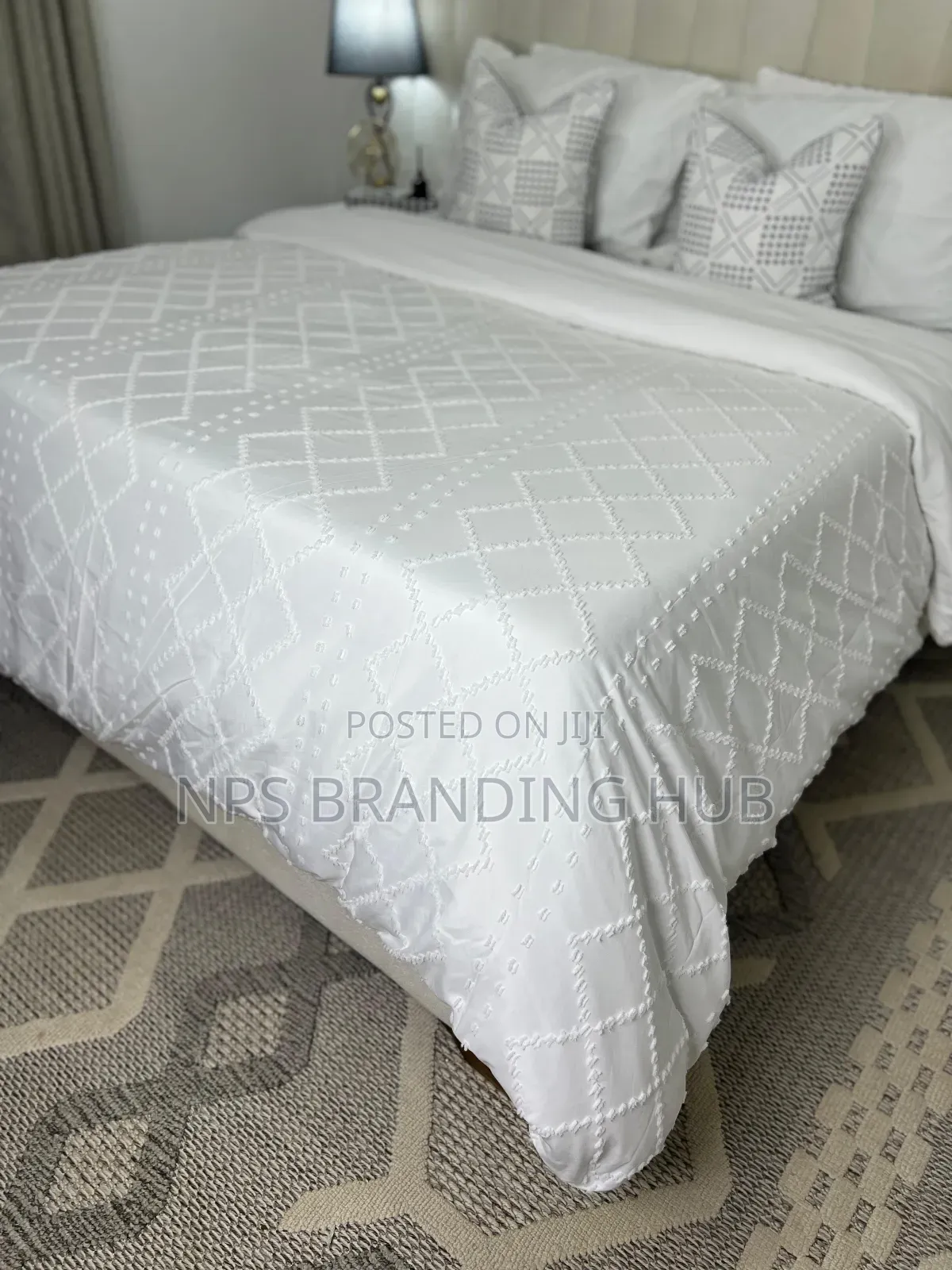 3pc Tufted Wave Duvet Cover Set Size:6*6/6*7 S.K