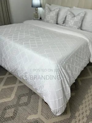 3pc Tufted Wave Duvet Cover Set Size:6*6/6*7 S.K