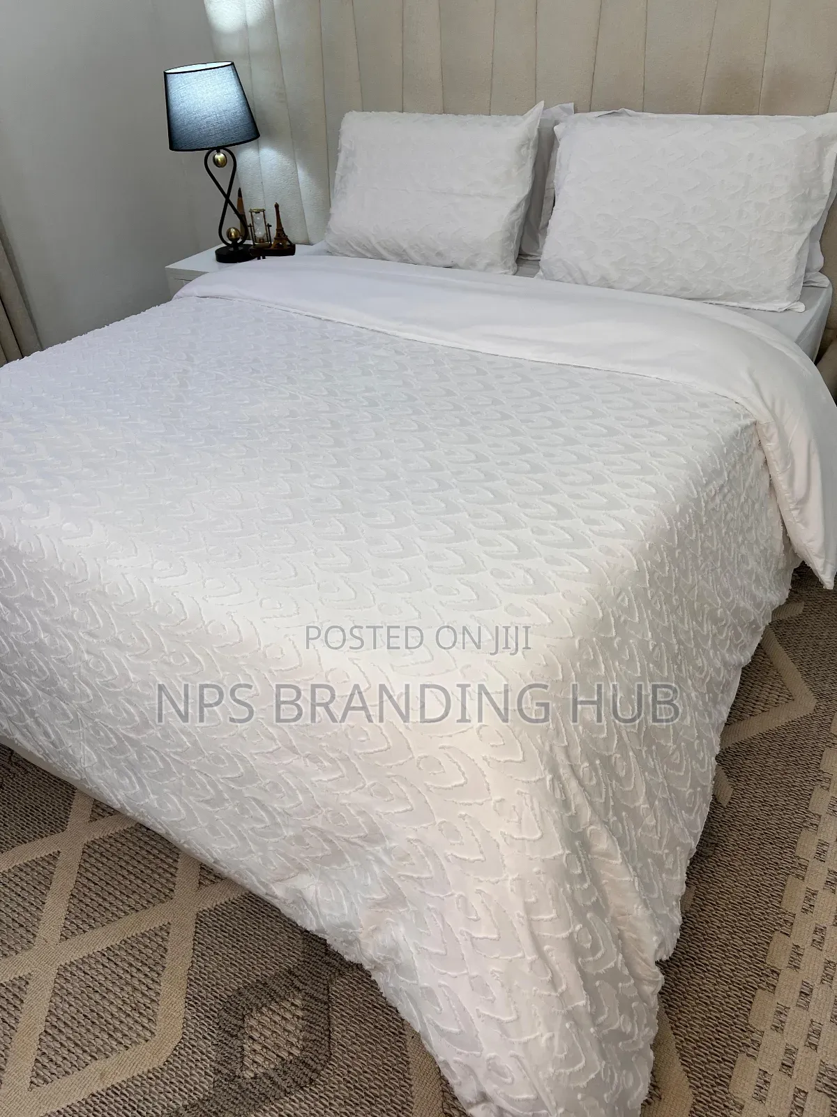 3pc Tufted Wave Duvet Cover Set Size:6*6/6*7 S.K