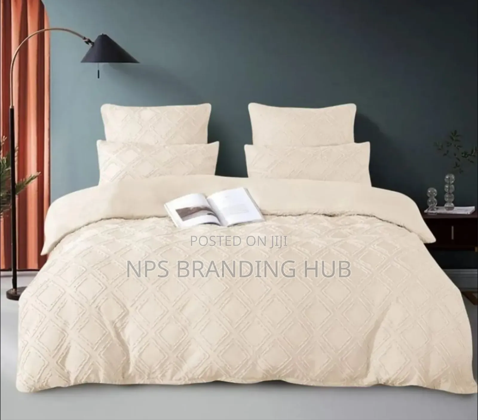3pc Tufted Wave Duvet Cover Set Size:6*6/6*7 S.K