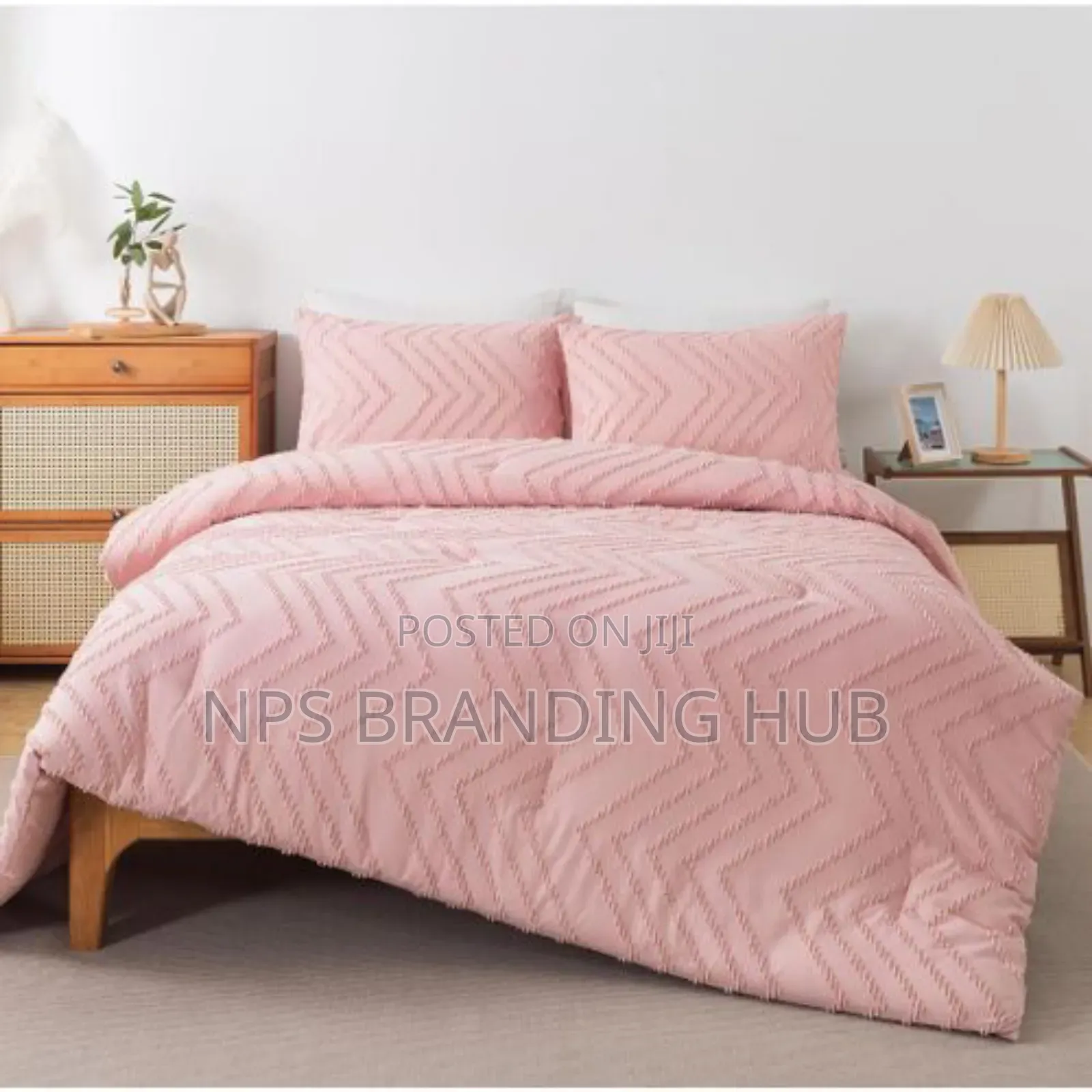 3pc Tufted Wave Duvet Cover Set Size:6*6/6*7 S.K