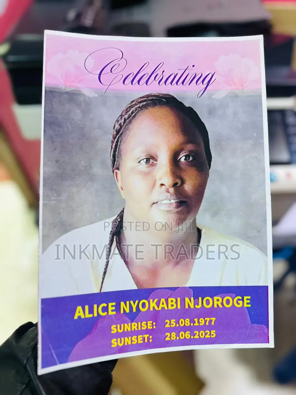 Structured Tribute Eulogy Printing