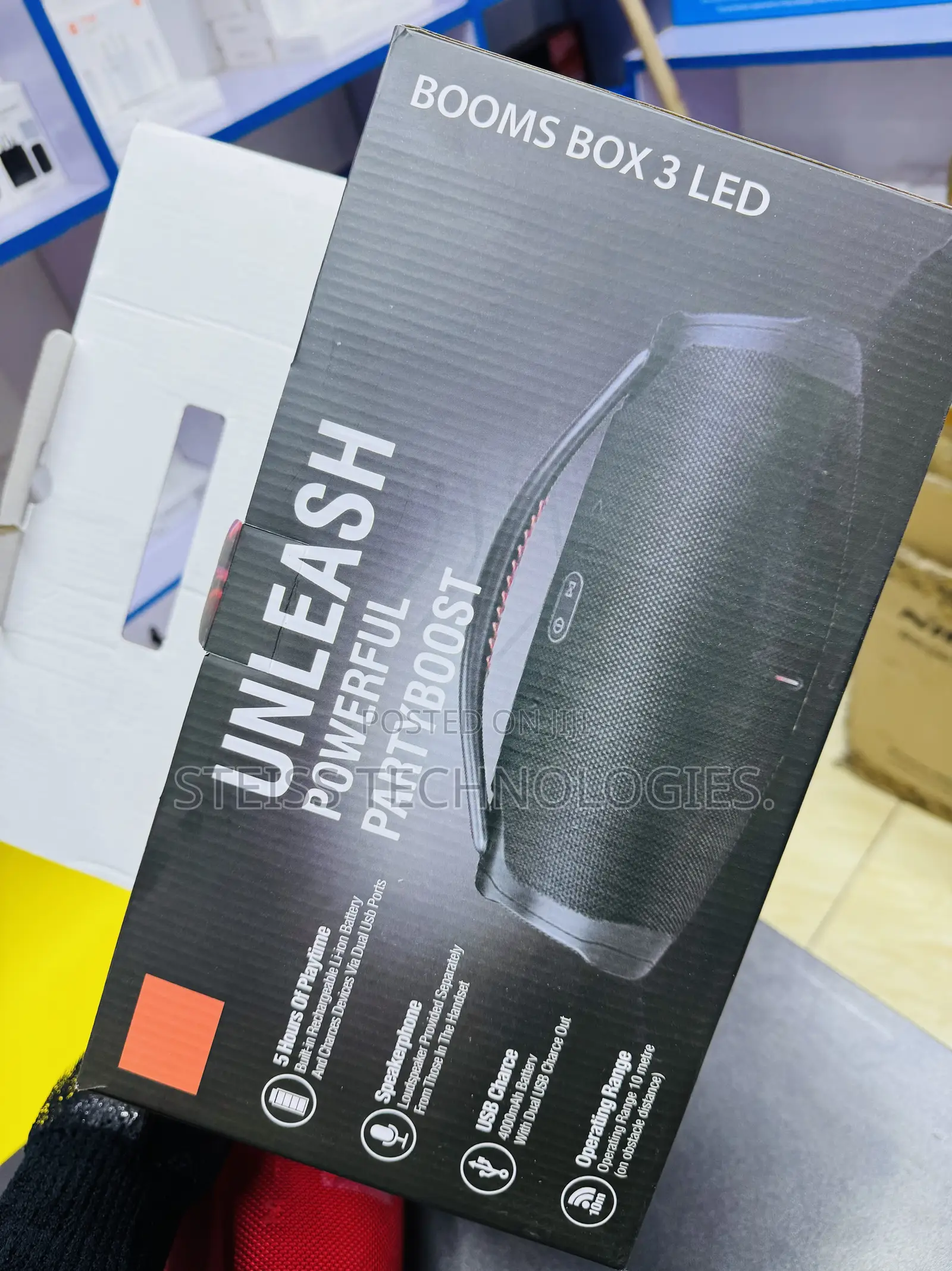 Red JBL Boombox 3 Speaker