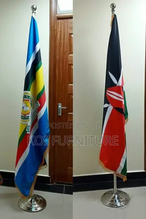 Flag Post : Large Size Flag With a Premium Golden Post
