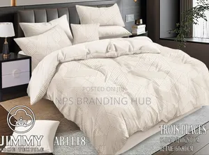 6pc Flowered Double Sided Cotton Duvet Covers Size : 6*6/6*7 S.K