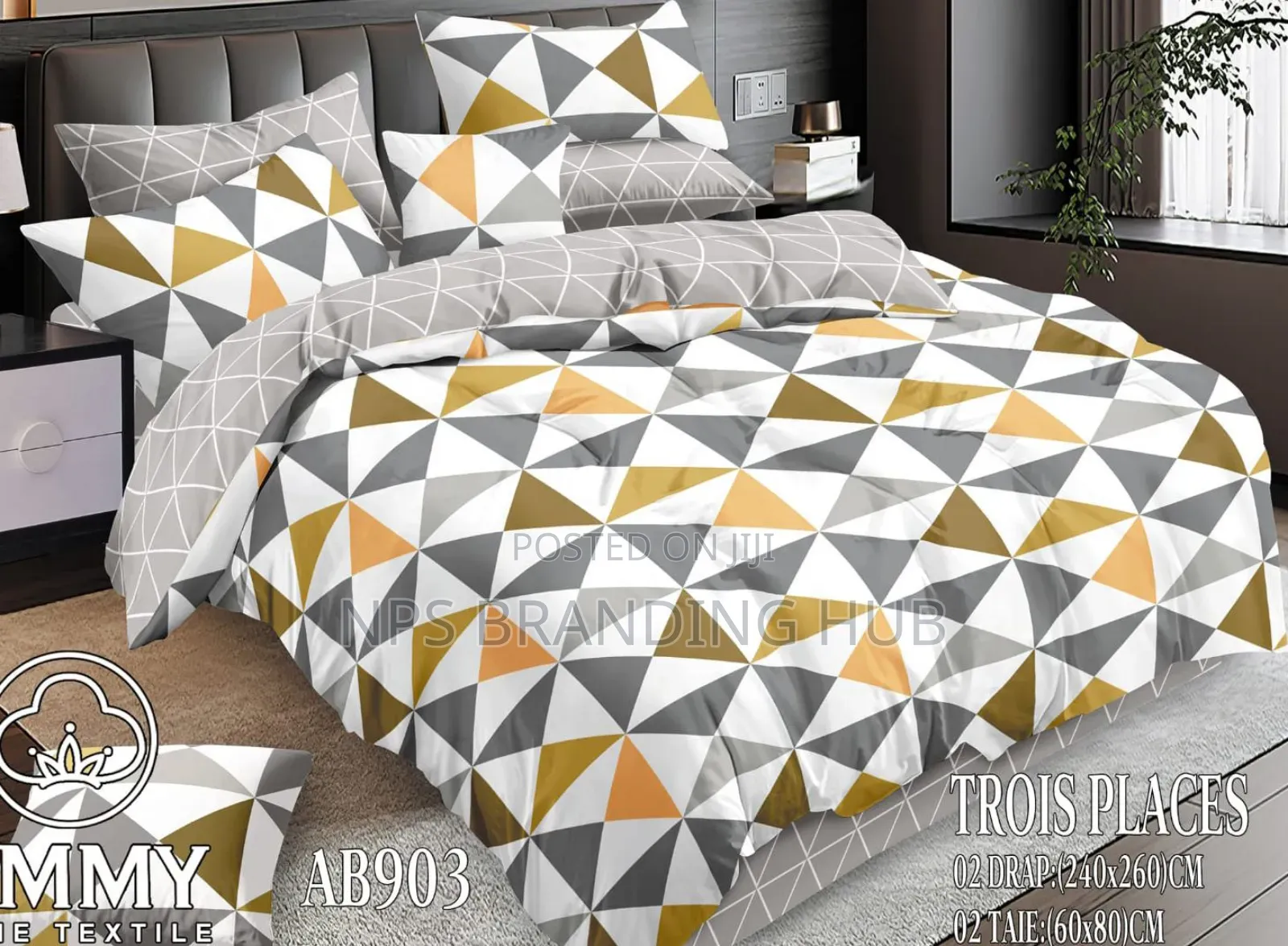 6pc Flowered Double Sided Cotton Duvet Covers Size : 6*6/6*7 S.K
