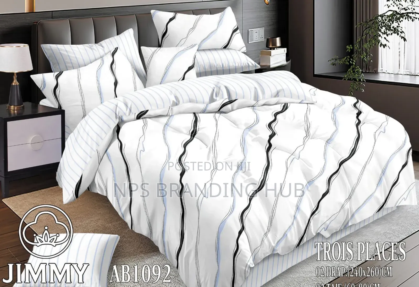 6pc Flowered Double Sided Cotton Duvet Covers Size : 6*6/6*7 S.K
