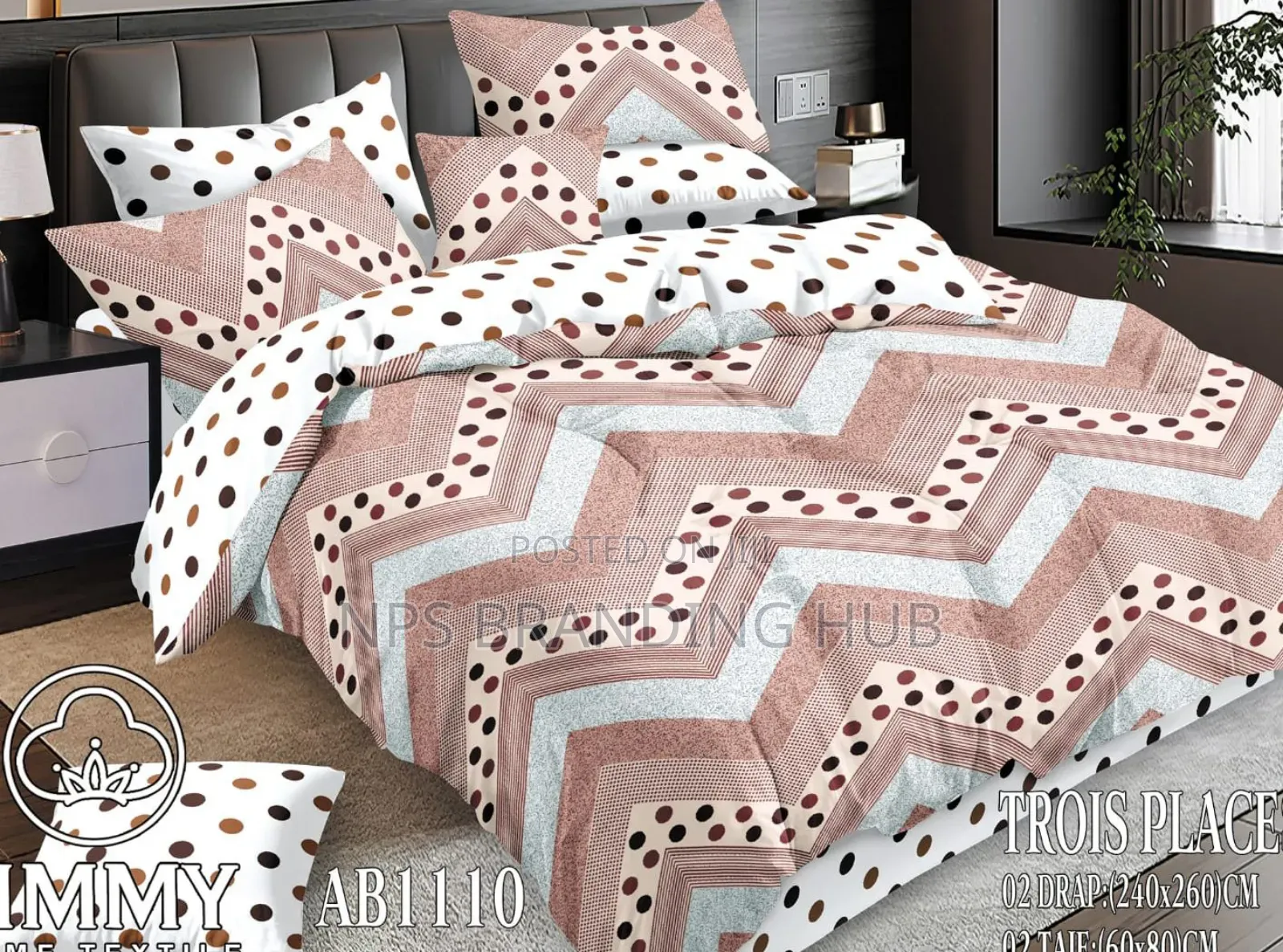 6pc Flowered Double Sided Cotton Duvet Covers Size : 6*6/6*7 S.K