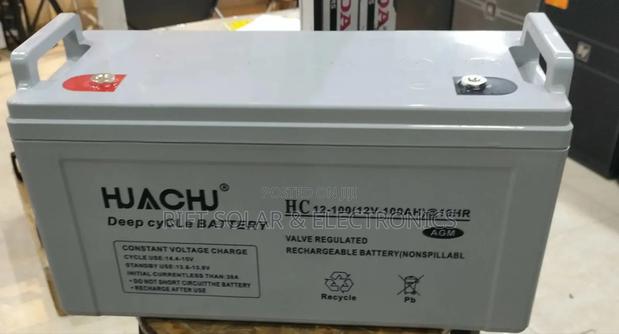 100ah - 12v Deep Cycle Valve Regulated Solar Battery - thumbnail 2