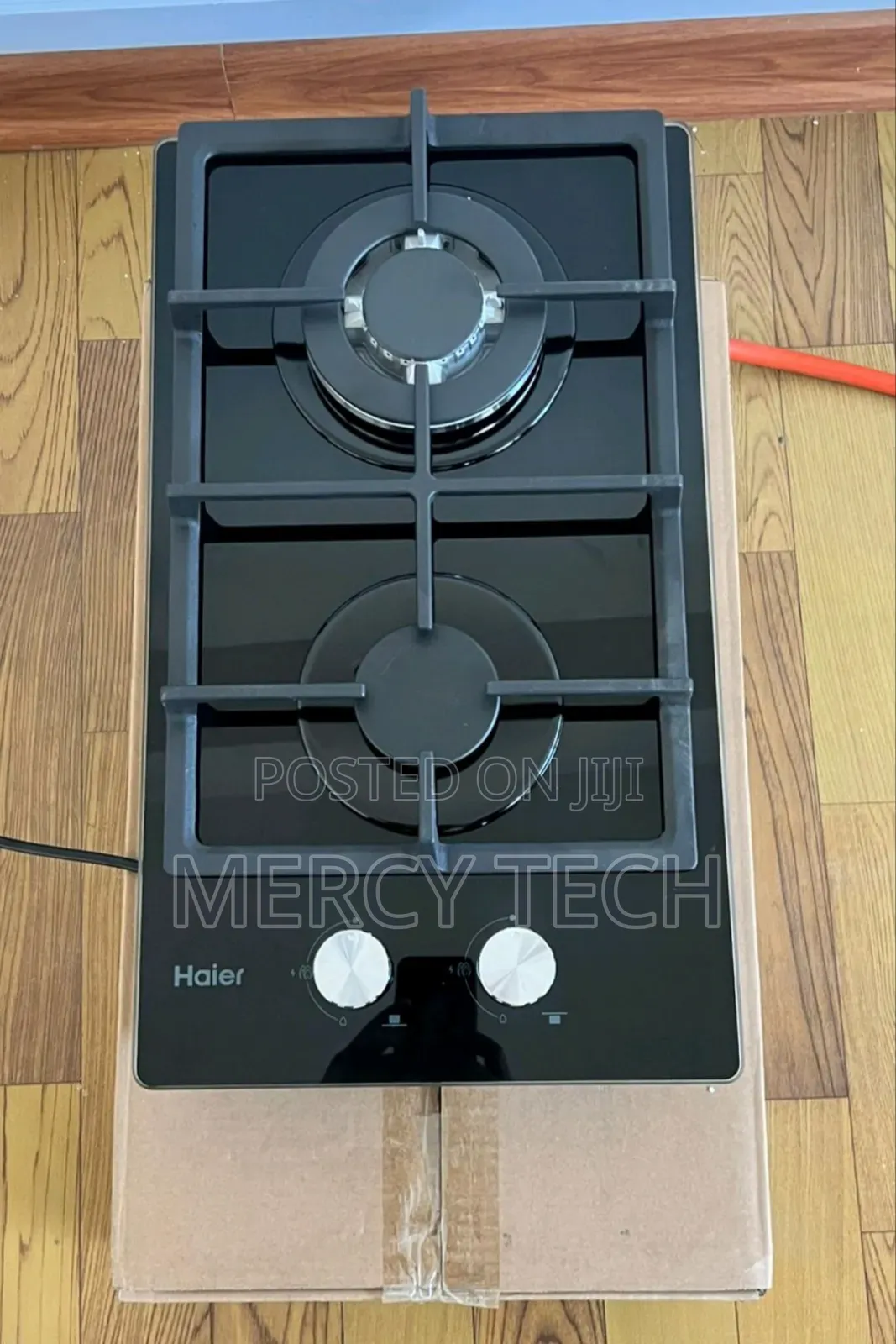 Haier Glass Inbuilt 2 Burner With Wok Burner Hob Cooker