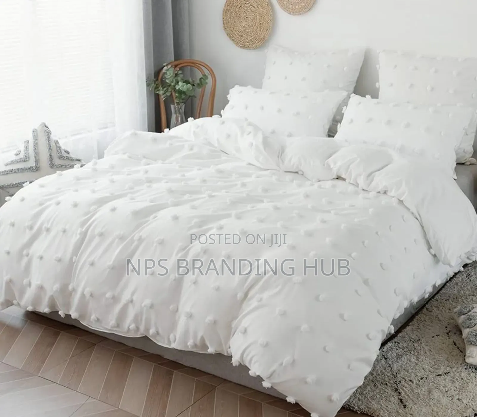 Tufted Dot Design Duvet Cover Set Size:6*6/6*7
Sk