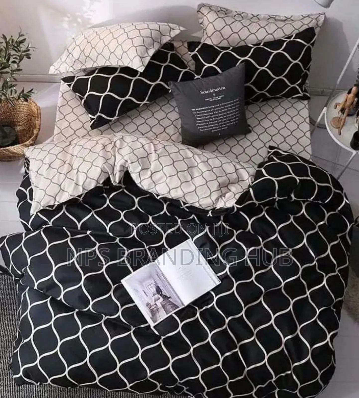 Nordic Style Cotton Microfiber Duvet Cover Set 2sided (6*6/6*7). Sk