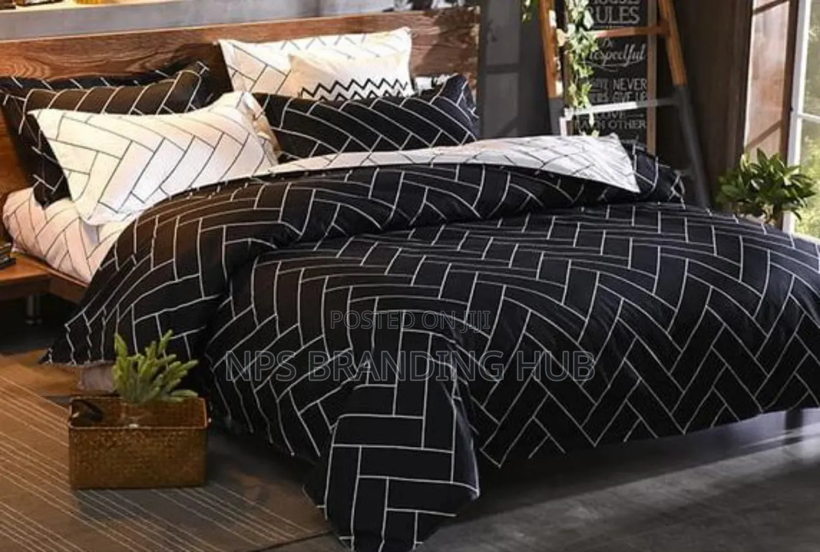 Nordic Style Cotton Microfiber Duvet Cover Set 2sided (6*6/6*7). Sk