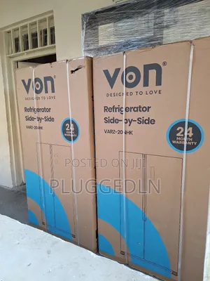 Von 442 Litres Side by Side Refrigerator .*