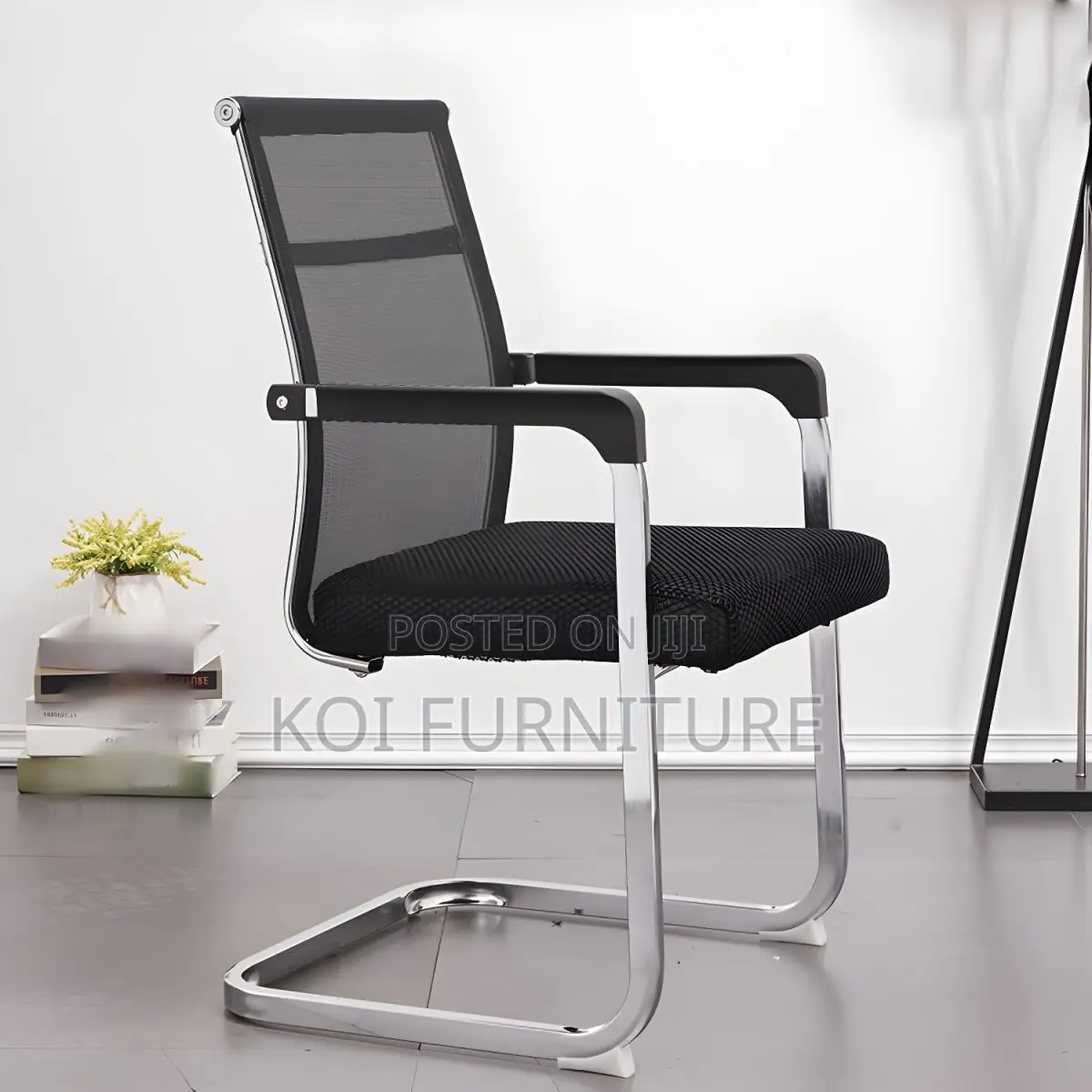 Office Chair : Mesh Cantilever Office Guest Seat