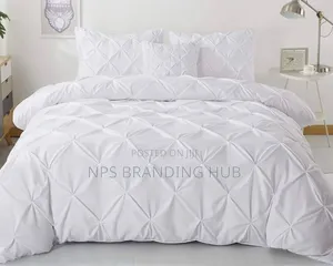 Pinch Pleat Pintuck Duvet Cover Set Size: 6*6/6*7 Sk