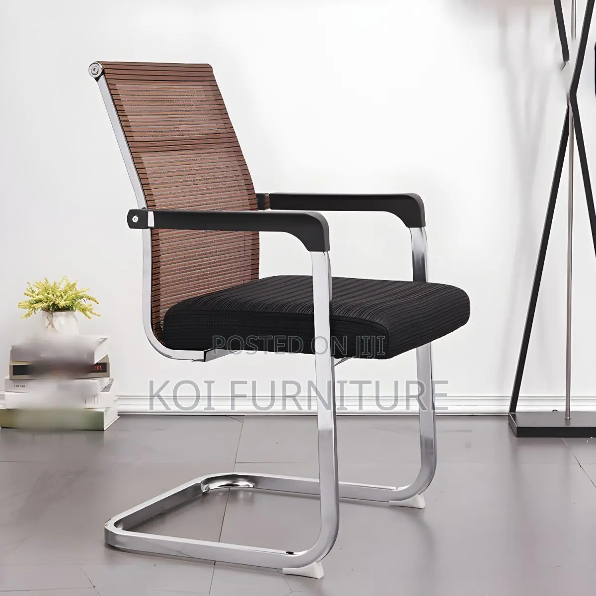 Office Chair : Mesh Cantilever Office Guest Seat