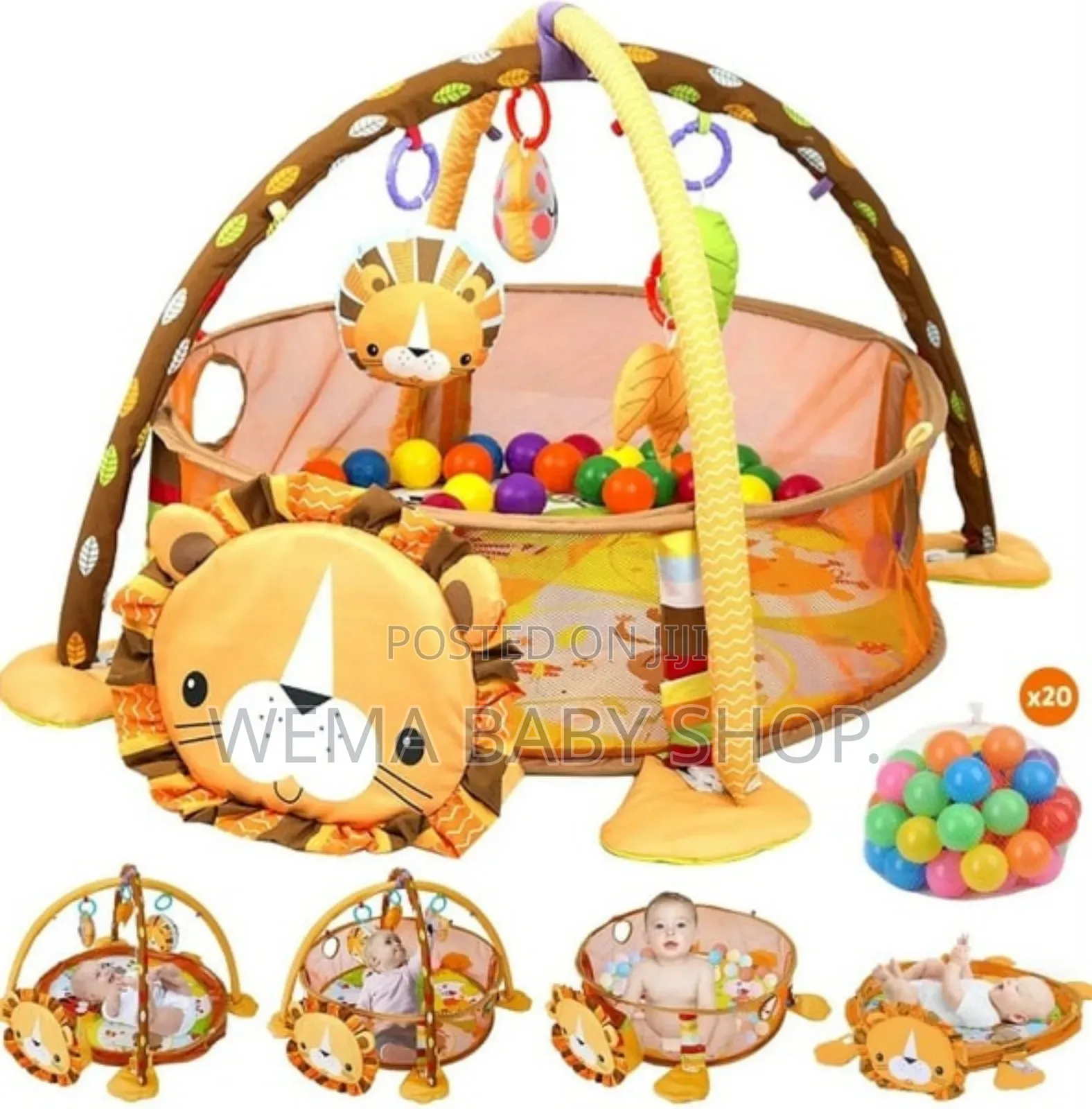 3-in-1 Baby Activity Gym and Ball Pit