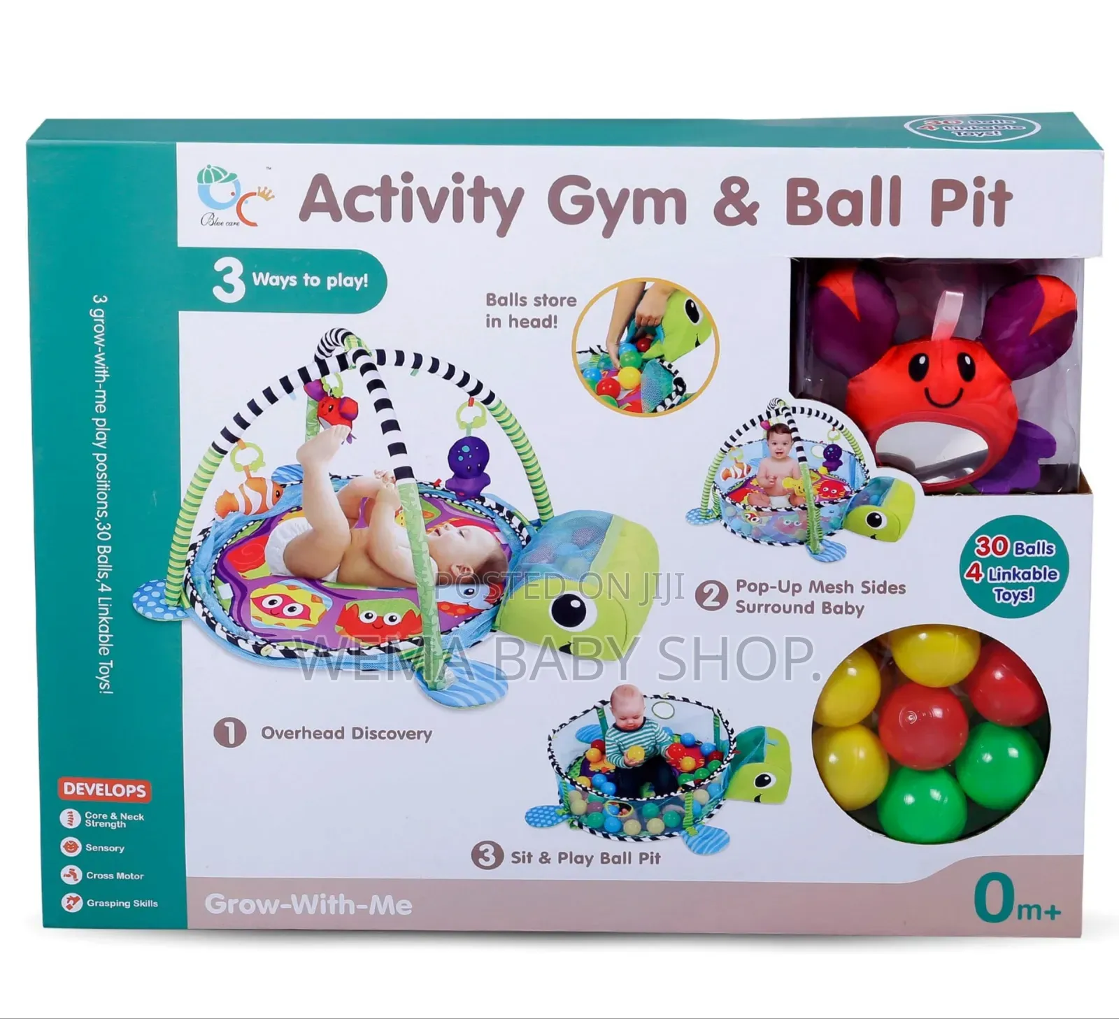 3-in-1 Baby Activity Gym and Ball Pit