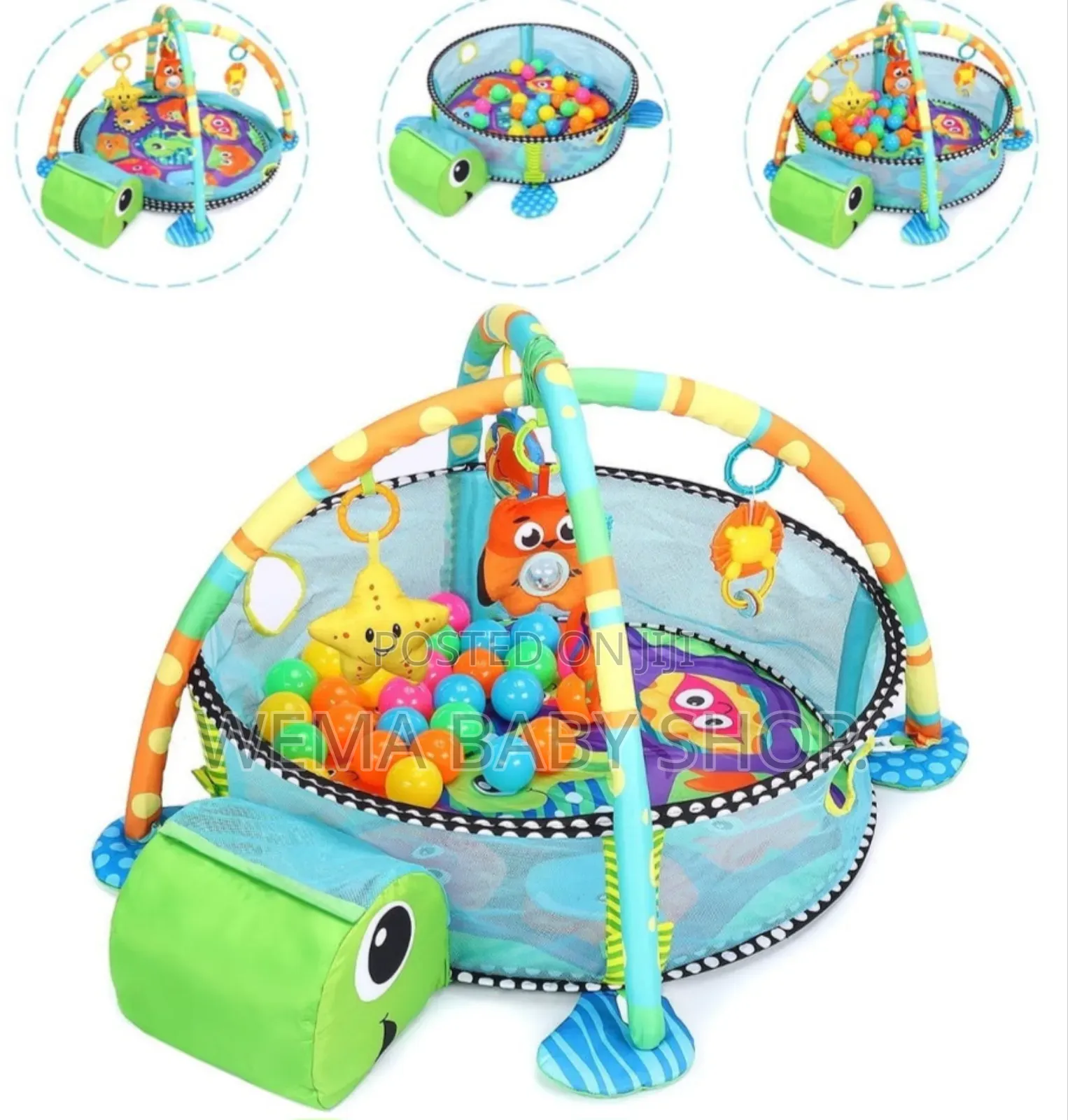 3-in-1 Baby Activity Gym and Ball Pit