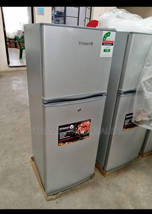 Silver Volsmart 138litres Double Door Refrigerator at 23000