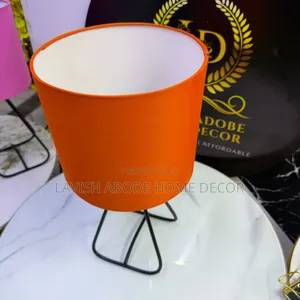 Orange Table Lamp – Bedside Office Lampshade