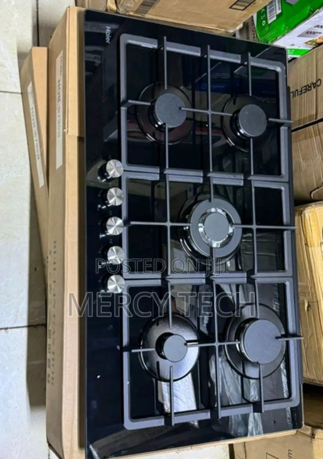 Haier 5-Burner Built-in Cooker Hob-S775b – Premium 75cm Glass Gas Hob