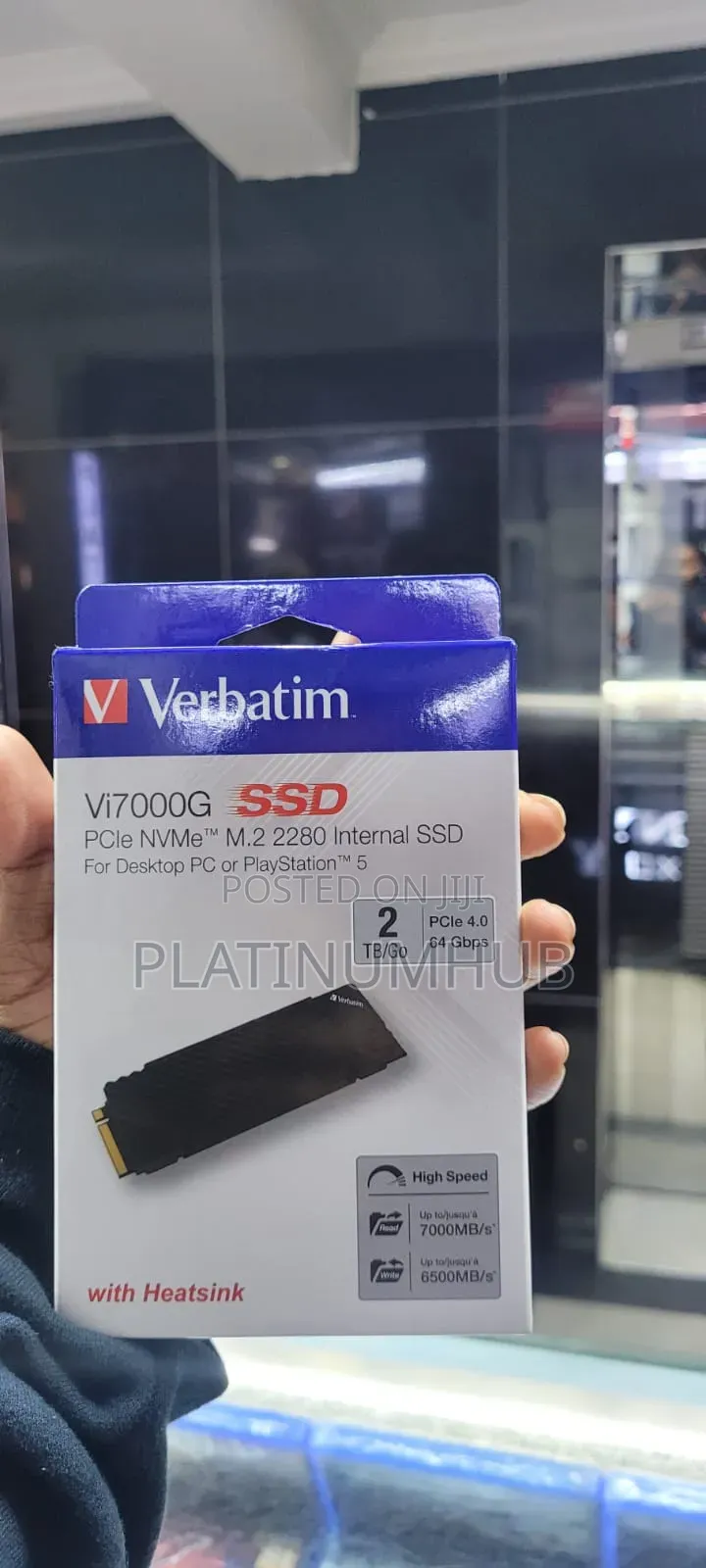 Verbatim Vi7000g Pcie Nvme M.2 SSD for Ps5
And Desktop Pc
