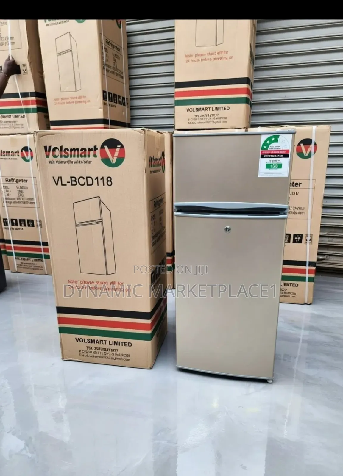 Volsmart 118l Double Door Refrigerator