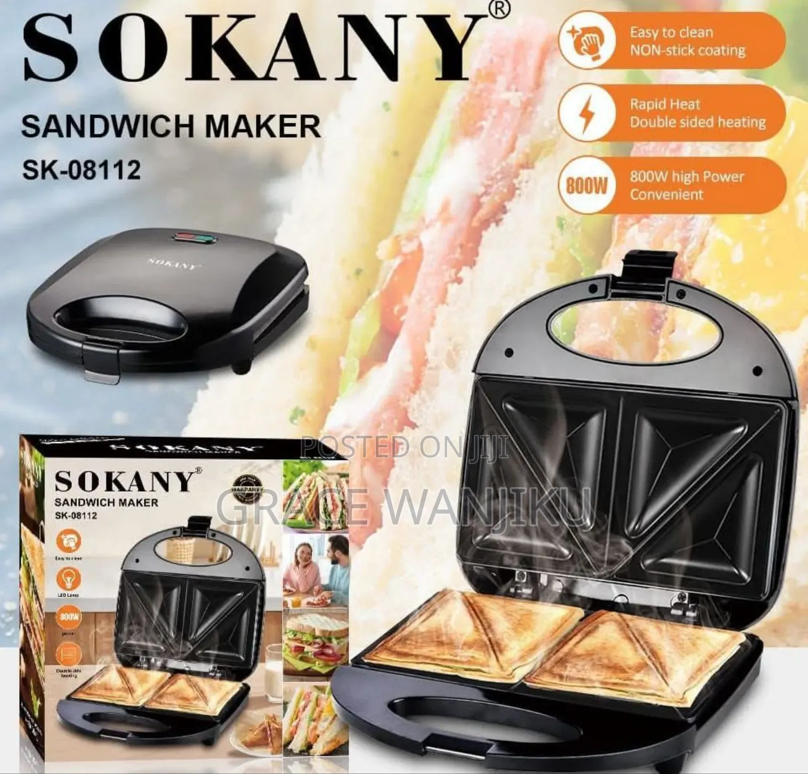 *2 Slice Sandwich Maker*