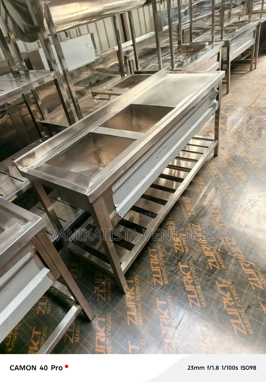 Double Bowl Sink, Stainless Steel Food Grade Quality